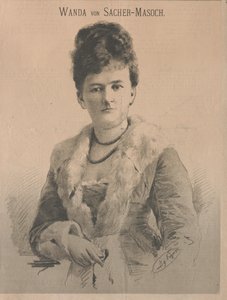 Schriftstellerin Wanda von Sacher-Masoch, geb. Angelika Aurora Rümelin, 1879