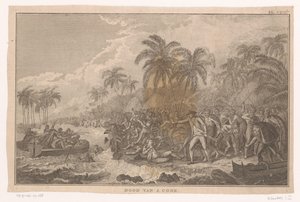 Tod von James Cook während eines Kampfes mit den Einwohnern von Hawaii von Ignaz Sebastian Klauber (possibly)