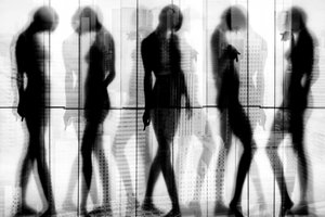 Stadtbewegungs-Silhouetten
