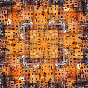 Dichtes städtisches Mosaik von Igor Shrayer