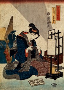 Das Ende des zwölften Monats aus der Serie Die zwölf Monate von Ikeda Eisen