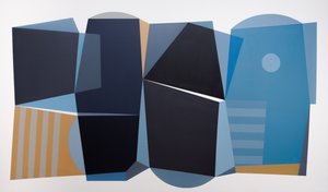 Blaue Geometrische Harmonie
