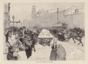 Der Newski-Prospekt im Winter