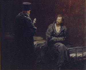 Vor der Beichte von Ilya Efimovich Repin