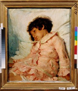 Porträt von Nadia Repina, Tochter des Künstlers von Ilya Efimovich Repin