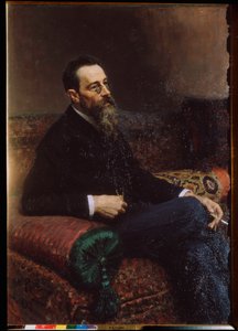 Porträt des Komponisten Nikolai Rimski-Korsakow