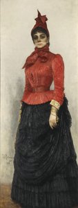 Porträt von Baronin Varvara Ikskul von Hildenbandt