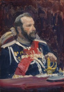 Porträt von General Alexei Nikolajewitsch Kuropatkin 1848-1925, ca. 1901-1902 von Ilya Efimovich Repin