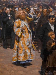 Religiöse Prozession in der Provinz Kursk (Detail)