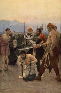 Der heilige Nikolaus von Myra rettet drei Unschuldige vor dem Tod von Ilya Efimovich Repin