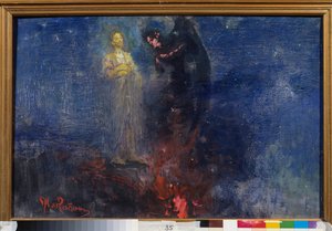 Weiche von mir, Satan! von Ilya Efimovich Repin