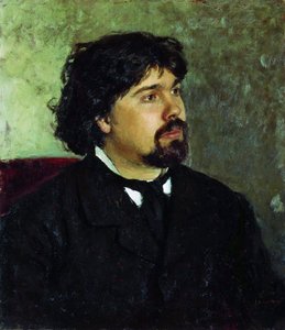Porträt des Künstlers Vasily Surikov, 1848-1916, 1885
