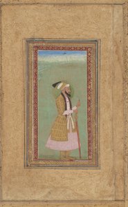 Porträt eines Prinzen mit einem Rubin von Indian 18th Century