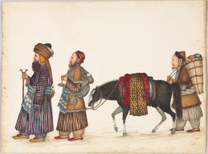 Eine Familie von Tataren, ca. 1885 von Indian School