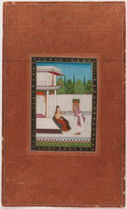 Eine Dame und ihre ältere Dienerin, 1875-1900 von Indian School