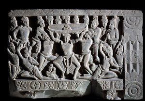 Anbetung des Turbans (Fragment eines Reliefs)