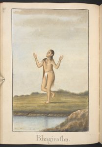 Bhagiratha, ein Vorfahre von Rama, der Buße tut von Indian School