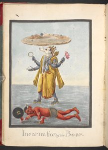 Eber-Inkarnation, Varaha-Avatara, dritte Inkarnation von Vishnu
