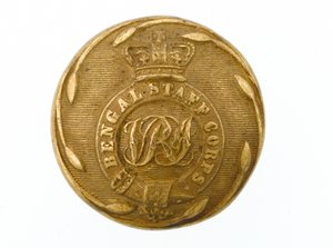 Knopf, Bengal Staff Corps, 1861-1876