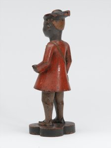 Geschnitzte Holzfigur einer Sepoy der Madras-Armee, ca. 1785