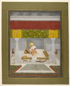 Chitarman II (Kalyan Das), Muhammad Shah beim Liebesspiel, ca. 1735