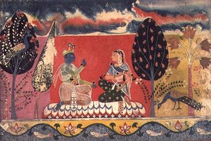 Folio 3. Radha und Krishna, aus dem 