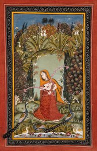 Gauri Ragini von Malkos, ca. 1770 von Indian School