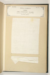 Gurrah-Stoff, Patna, Bengalen, aus der Sammlung der Textilhersteller Indiens, von John Forbes Watson, veröffentlicht 1866 von Indian School