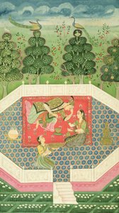 In. 11B.19 Die Königin der Feen unterhält den Prinzen, ca. 1720-30 von Indian School