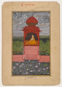Kamodani Ragini, Seite aus einer verstreuten Ragamala Serie, ca. 1800
