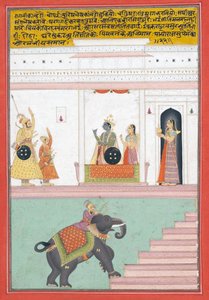 Kanhada Ragini von Dipak, ca. 1755 von Indian School