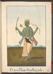 König der Gandharvas, die himmlischen Musiker von Indian School