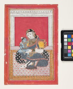 Krishna und Yashoda von Indian School