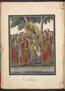 Krishna, achte Inkarnation von Vishnu von Indian School