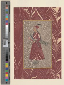 Dame, die einen Pfau trägt, Bijapur, ca. 1660 von Indian School