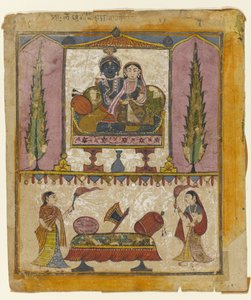 Lakshmi Naryana, Frontispiz aus dem Tula Ram Bhagavata Purana