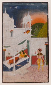 Lalita Ragini, Seite aus einer verstreuten Ragamala-Serie, ca. 1640