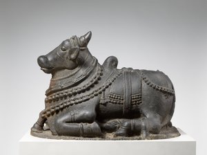 Nandi (Granit) von Indian School