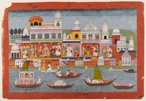 Seite aus einer Bhagavata Purana Serie, ca. 1775-1800 von Indian School