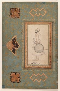 Porträt von Kuka Azam Shah, ca. 1640 von Indian School