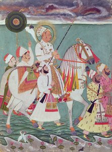 Porträt von Maharajah Ajit Singh von Jodhpur (1678-1724)