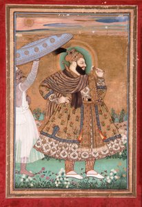 Porträt von Sultan Abul Hasan von Golconda, stehend von Indian School