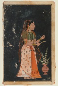 Porträt einer Frau, ca. 1620 von Indian School