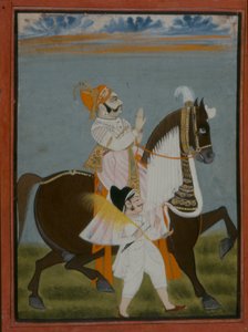 Rawat Bhim Singh von Salumbar reitet auf Nur, 1820