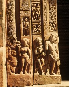 Relief vom Eingang des Tempels des Vishnu, ca. 500 n. Chr.