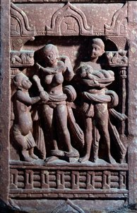 Sundari-Toilette (Sandsteinskulptur)