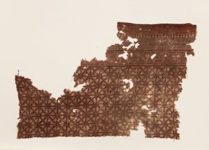 Textilfragment mit ineinandergreifenden Spiralen