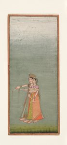 Zwei Hofdamen mit Feuerwerk, ca. 1725 von Indian School