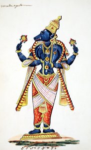 Varaha, Eber-Avatar von Vishnu von Indian School