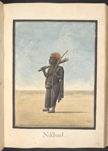 Viradha, ein menschenfressender Dämon, von Rama getroffen von Indian School